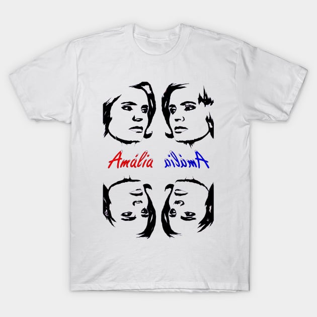 Amália Rodrigues ao espelho T-Shirt by FranciscoCapelo